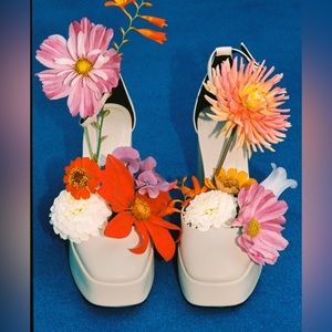 Chunky platform heeled sandals